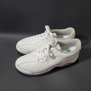 Clarks Womens White Sneakers Sz 7.5W